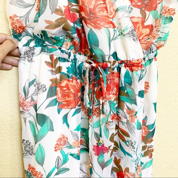 GUESS High Slit Floral Sleeveless Maxi Dress - Picture 6 of 10